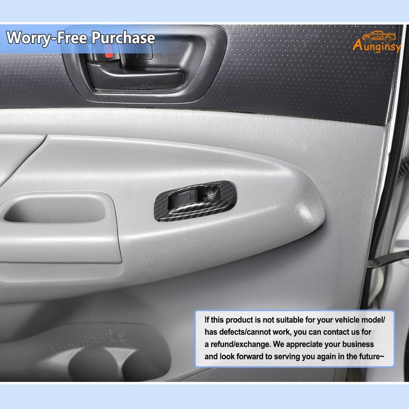 Aunginsy Car Door Window Glass Lift Button Panel Trim Cover