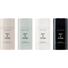 SALT & STONE Aluminum Free Deodorant | Extra Strength 48 Hour Protection for Women & Men | Made with Seaweed Extracts, Niacinamide & Prebiotics (Mini Deodorant Discovery Set)
