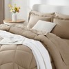 CozyLux Full Comforter Set with Sheets 7 Pieces Bed in