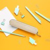 Antony Olivier Real Leather Pencil Case | White Pen Pouch