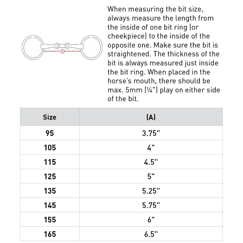 HORZE Oval Link Joint Full Cheek Snaffle Bit - 4