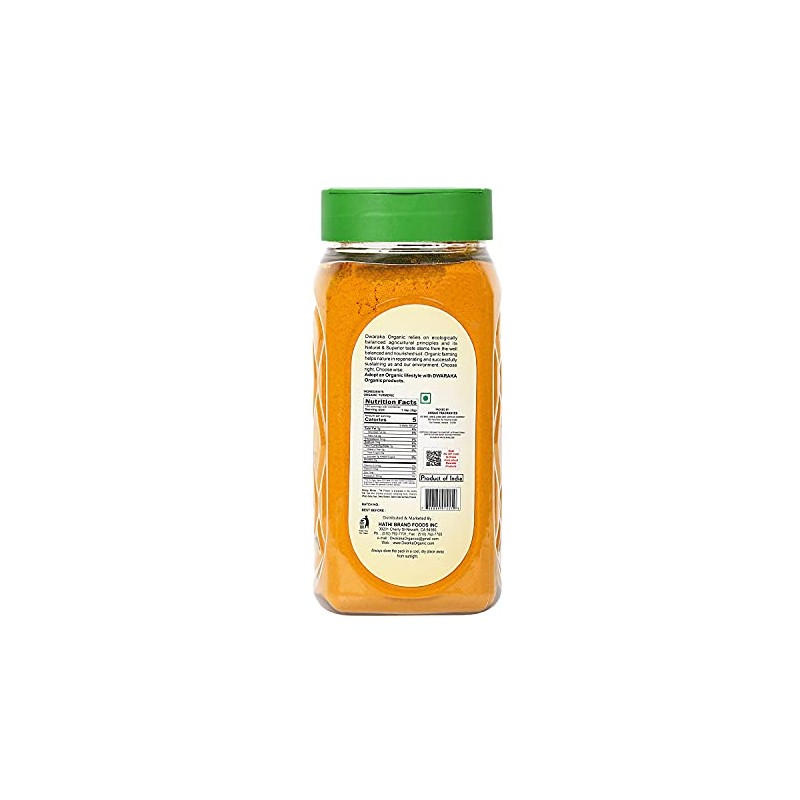 Dwaraka Organic - Turmeric Powder, 7oz, Healthy, Organic, Non GMO,