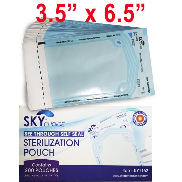 Sky Choice up to 10000 Sterilization Pouches 3.5" x 6.5"