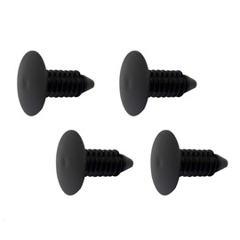 XQSMWF Black Fender Bumper Shield Push Pin Retainer, 6-7mm Hole Automotive Plastic Push Pins Bumper Clips, 4Pcs