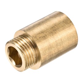 MECCANIXITY Brass Extension Pipe Fitting 30mm G1/2 Female to G1/2 Male Thread Reducer Coupling Adapter Connector