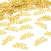 200 pcs Gold Happy Birthday Confetti Gold Table Decorations for