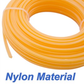 Zeqeey Star Shape Replacement Trimmer Line Nylon Cord for Grass Strimmer Weed Brush Cutter, Length 30m 98ft, Diameter 3.0mm 0.12inch, 2 Rolls Yellow