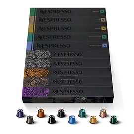 Nespresso Capsules OriginalLine, Espresso Variety Pack, Medium Roast Espresso Coffee, 100 Count Espresso Coffee Pods, Brews 3.7 ounce and 1.35 ounce (ORIGINAL LINE ONLY)