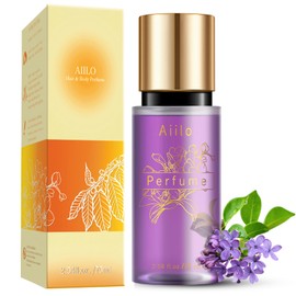 Hair Perfume, Natural Fragrant Hair Perfume for Women, 8 Hours Longevity, Suitable for Hair, Body & Clothes - 75ml/2.54 fl oz (Transparent Violet)