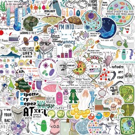 Biochemistry 100 Stickers pcs,Laptop Stickers Bomb Vinyl Stickers Pack for Auto Luggage Skateboard Motorcycle Decal for Teens Adults