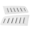 2pcs Motorhaubenablüftung, Universal Car Air Einlasshaubehaube Motorhaube Lüftungslüftung ABS Plastik