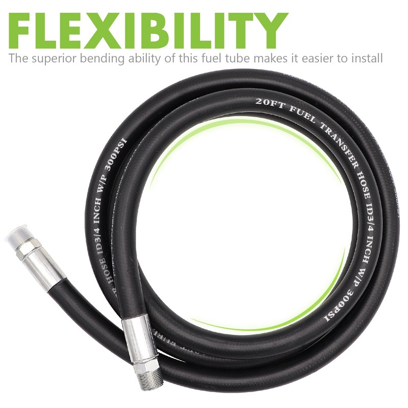 Jeemiter 3/4" ID x 20FT Fuel Oil Transfer Hose with