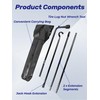 Xongjojo Spare Tire Tool Kit with Tire Jack Handle and