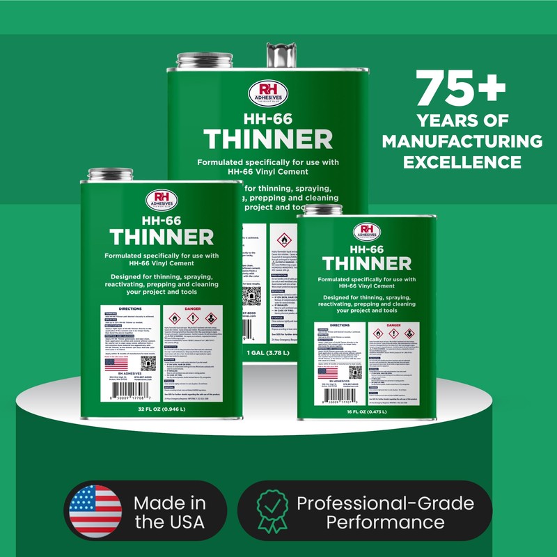 HH-66 Thinner, 1 Gallon - Prepping, Thinning, Reactivating, Cleaning, Multi-Purpose,