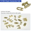 GOLKNHA 415H-110L Gold Chain with Connector Link for 49cc 60cc