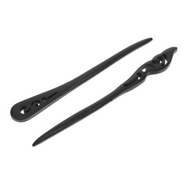 Baluue 2pcs Wooden Hairpins Retro Style Hair Sticks for Elegant Updos for Women and Girls Lightweight and Hair Accessories