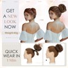Elailite Human Hair Bun Scrunchie Claw Clip Messy Hair Piece