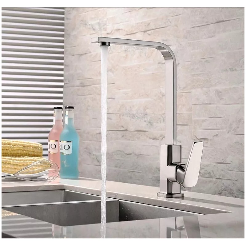 Sym shim Llave Monomando Para Cocinas Modernas 360° Cromo