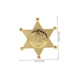 Vaguelly 8pcs Police Badge for Boys and Girls Fake Police Badge for Costume Parties and Role Play and Lightweight Cosplay Accessories