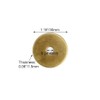 Tiazza 10Pcs Plain Round Brass Backplate Washers Classical Furniture Decoration