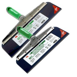 USG Sheetrock 2-Piece Offset Drywall Taping Knife Set - 10" and 12" w/Blue Steel Blade
