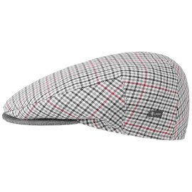 Lipodo Inglese Bic Flat Cap - Men's Flat Cap - Men's Cap Made in Italy - Flat Cap with Inner Lining - Peaked Cap Spring/Summer - Summer Cap, grey/black