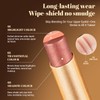 Vevivia 2pcs 3 Color Eyeshadow Stick,Waterproof Glitter Highlighter Stick, Long