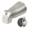 Universal Bathroom Brushed Nickel Tub Spout, Compatible with Westbrass E531D-1F-62,