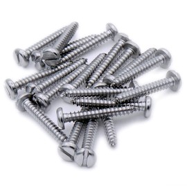 No.8 x 0.5 (4.2mm x 13mm) Slot Pan Self-Tapping Screw - Stainless Steel (A2) (Pack of 20)