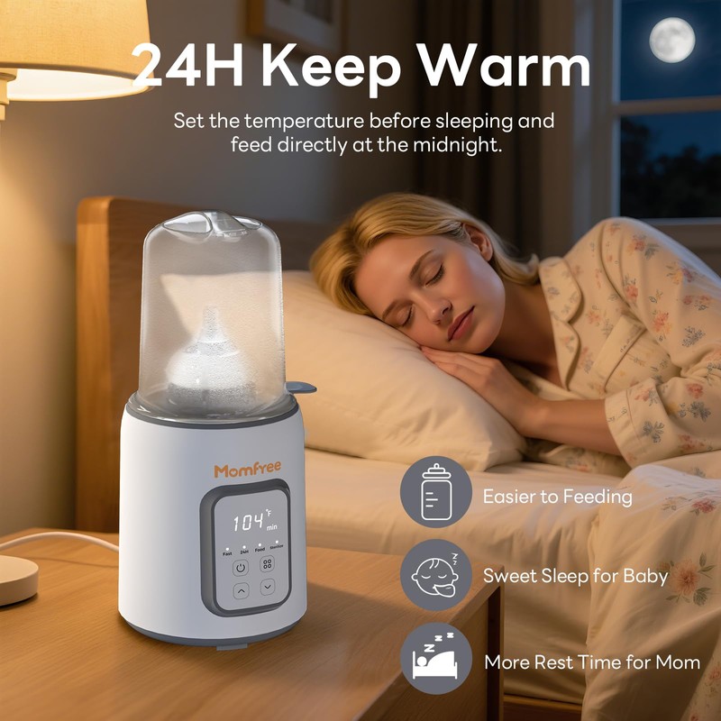 Bottle Warmer,8-in-1 Fast Baby Bottle Warmer for Breastmilk and Formula,Milk