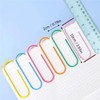 Clips de papel grandes, 50 clips de papel gigantes, multicolores,
