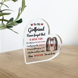 Red Ocean Never Forget That I Love You Gift For Girlfriend Acrylic Plaque Valentines Day Gift For Girlfriend Gift For Anniversary Girlfriend Gifts Romantic Gifts Love Gift Keepsake Gift For Her