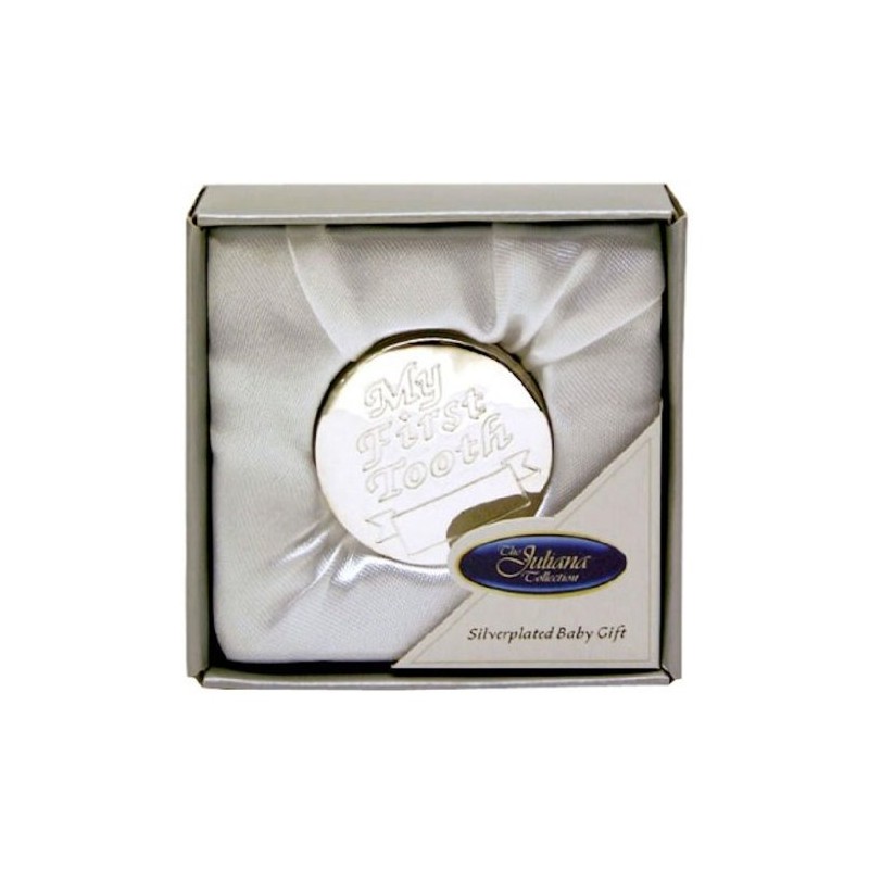 Silverplated First Tooth Box - Soft Box - NAP02374