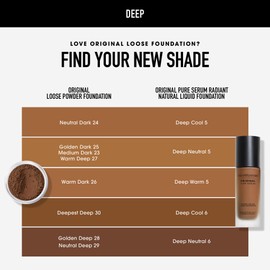 bareMinerals Original Pure Serum Radiant Natural Liquid Skincare Foundation Mineral SPF 20, Hydrating Skin Tint, Dewy Finish, Lightweight, Medium Coverage, Non-Comedogenic, Vegan