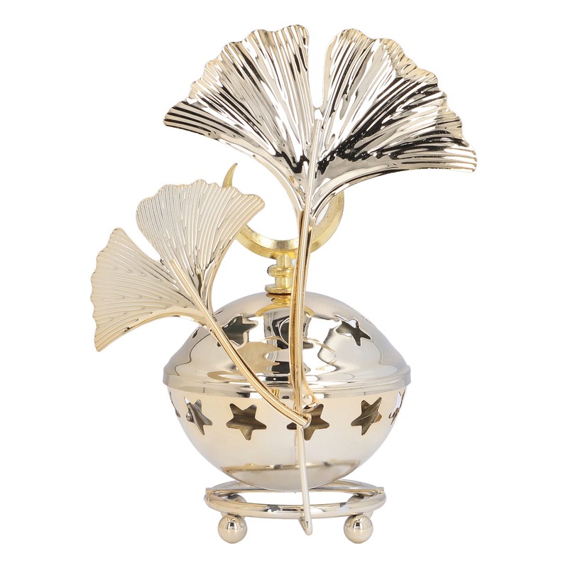 Candle Holder Arabian Star Moon Ginkgo Shape Metal Candle Holder