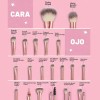 Fazxssea 67pcs Brochas De Maquillaje Rosa Profesional, Multifuncional, Con Estuche.