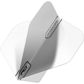 Red Dragon Hardcore XT Colours Extra Thick Standard Dart Flights - 5 Sets Per Pack (15 Dart Flights in Total), white