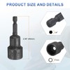 sourcing map 2pcs Magnetic Nut Driver 17mm Hex Drive Socket