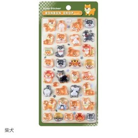 Q-LiA 94476 Bon Drop Seal, Japanese Pattern, Shiba Inu