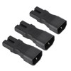 3PCS Comb Power Adapter IEC320 C14 to C15 PVC and