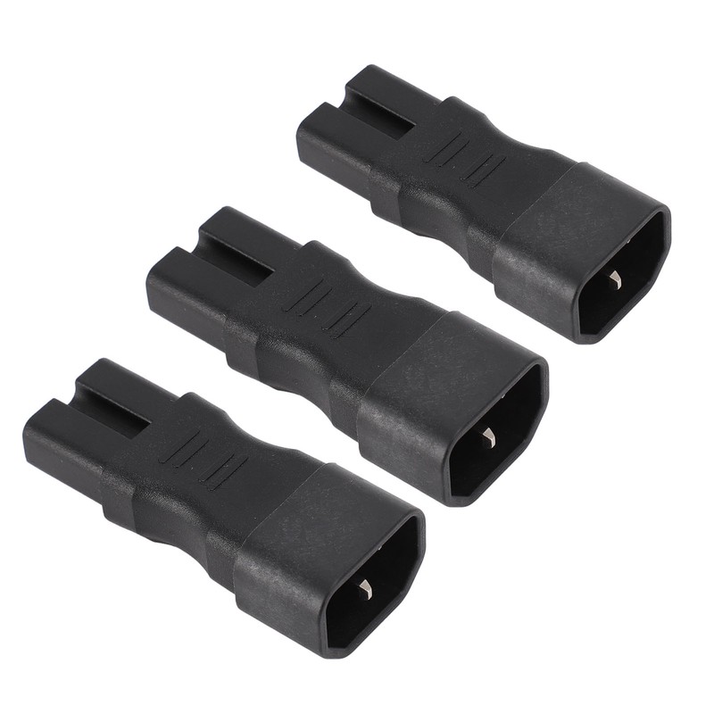3PCS Comb Power Adapter IEC320 C14 to C15 PVC and
