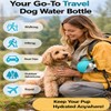 2-in-1 Dog Water Bottle & Bowl, Portable Stainless Steel Travel