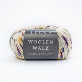 Superwash Sock Wool for Knitting, 4 Ply Sock Yarn from 75% Pure Wool - 25% Polymide, 50g Sock Hand Knitting Yarn