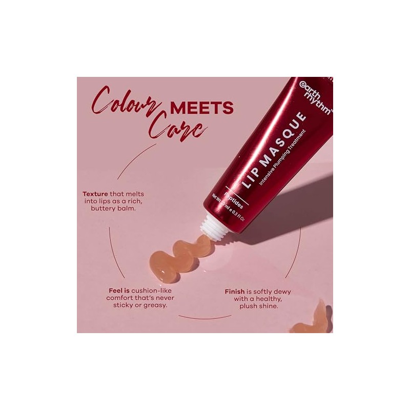Earth Rhythm Bálsamo Labial Lip Masque Con Péptidos Que Nutre,