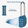 Puroma 2 Pack 2.6 Inch Long Shackle Combination Lock 4