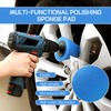 Hovom 5PCS Car Wheel Hub Drill Buffing Sponge Pads Kit,