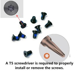 Zahara 12pcs for Razer Blade Screws T5 M2XL3.5 Replacement for Razer Blade 14,Razer Blade 15, Razer Blade 17, Razer Blade 18 Laptop Bottom Base Cover Torx Screws