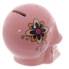 COLOURFUL SUGAR SKULL CERAMIC MONEY BOX ONE OFF FROM A