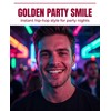 LEPJOS Grillz Teeth 2 Pack - Universal Gold Grillz with