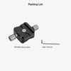Koolehaoda QR-50B Quick Release Plate Clamp Double Clamp Adapter Compatible